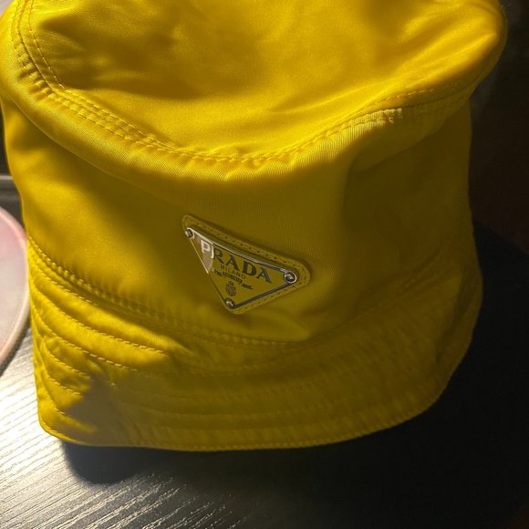 Brand new Yellow Prada Bucket Hat Size Medium - Picture 1 of 3
